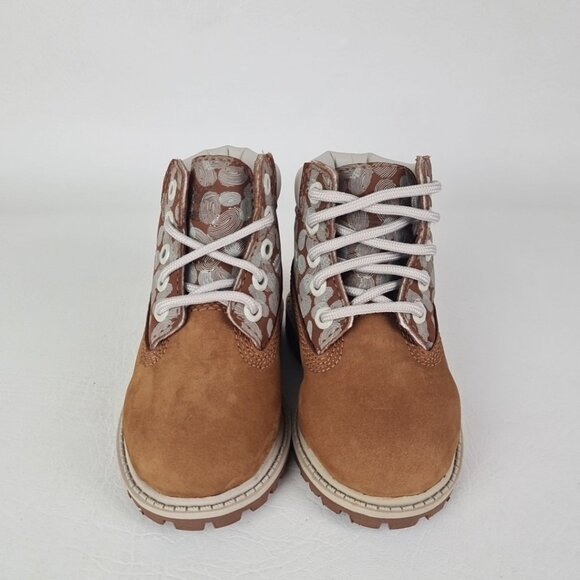 Timberland 6In Classic TODDLER Casual Boots Outdoors Wheat Leather SZ 5C - Picture 4 of 10